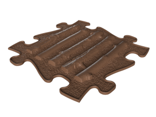 Strukturmatte Zweige mit harter Oberfläche in Braun