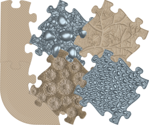 MUFFIK Orthopädische Strukturmatten SPA-Set - 12 Teile für taktile Wahrnehmung