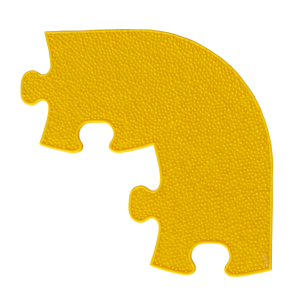 Umrandung Ecke - Grass mit harter Oberfläche in Gelb