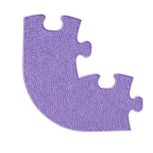 Umrandung Ecke - Grass mit harter Oberfläche in Lila