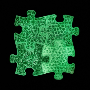 MUFFIK Orthopädische Strukturmatten Set mit leuchtenden Mini Matten – Lets Glow