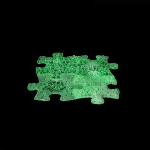 MUFFIK Orthopädische Strukturmatten Set mit leuchtenden Mini Matten – Lets Glow