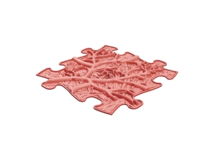 MUFFIK Orthopädische Strukturmatten Regenbogen Pastel Set - 8 Teile für taktile Wahrnehmung - Barfußpfad