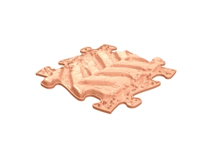 MUFFIK Orthopädische Strukturmatten Regenbogen Pastel Set - 8 Teile für taktile Wahrnehmung - Barfußpfad