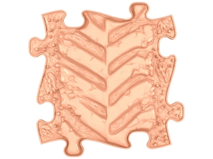 MUFFIK Orthopädische Strukturmatten Regenbogen Pastel Set - 8 Teile für taktile Wahrnehmung - Barfußpfad