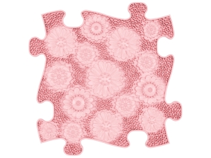 MUFFIK Orthopädische Strukturmatten Regenbogen Pastel Set - 8 Teile für taktile Wahrnehmung - Barfußpfad