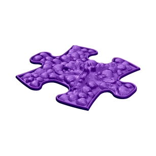 Strukturmatte Seestern-mini mit weicher Oberfläche in Violett