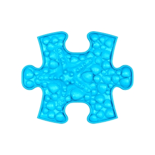 Strukturmatte Seestern-mini mit weicher Oberfläche in Blau