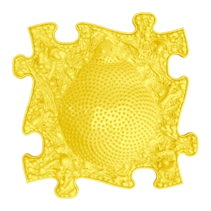 Strukturmatte Igel mit harte Oberfläche in Gelb