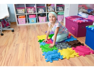 MUFFIK Orthopädische Strukturmatten Profi Set-1 13 Teile für taktile Wahrnehmung