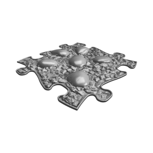 Strukturmatte Dino Eier mit harter Oberfläche in Grau