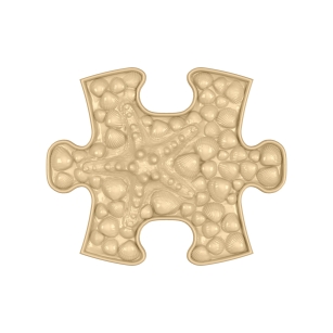 Strukturmatte Seestern-mini mit harter Oberfläche in Beige