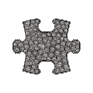 Strukturmatte Rapana Schnecke - mini mit harter Oberfläche in Grau