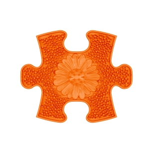 Strukturmatte Blumenfeld-mini mit weicher Oberfläche in Orange