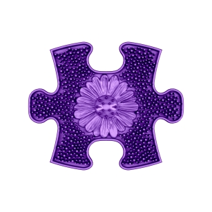 Strukturmatte Blumenfeld-mini mit harter Oberfläche in Violett