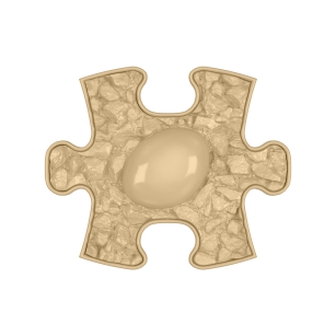 Strukturmatte Dino Eier-mini mit harter Oberfläche in Beige