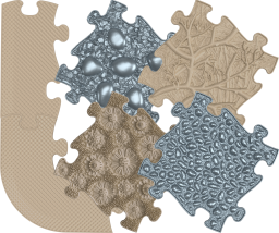 MUFFIK Orthopädische Strukturmatten SPA-Set - 12 Teile für taktile Wahrnehmung