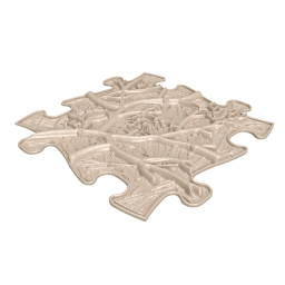 MUFFIK Orthopädische Strukturmatten Small-Set Pastellfarbe - 6 Teile für taktile Wahrnehmung