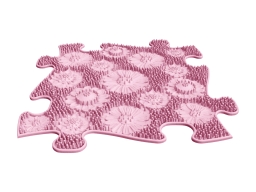 Strukturmatte Blumenfeld mit harter Oberfläche in Pink (Pastel)