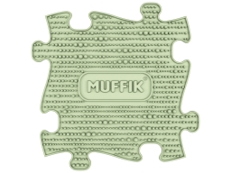 MUFFIK Orthopädische Strukturmatten Regenbogen Pastel Set - 8 Teile für taktile Wahrnehmung - Barfußpfad