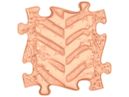 MUFFIK Orthopädische Strukturmatten Regenbogen Pastel Set - 8 Teile für taktile Wahrnehmung - Barfußpfad