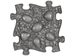MUFFIK Orthopädische Strukturmatten Basic Set -2 - 11 Teile für taktile Wahrnehmung - Barfußpfad