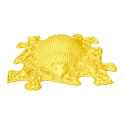 Strukturmatte Igel mit harte Oberfläche in Gelb