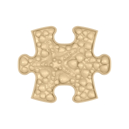 Strukturmatte Seestern-mini mit harter Oberfläche in Beige