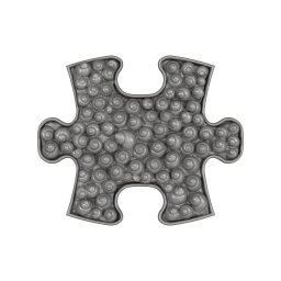 Strukturmatte Rapana Schnecke - mini mit harter Oberfläche in Grau