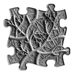 Strukturmatte Wurzel mit weicher Oberfläche in Grau