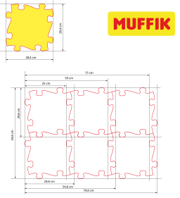 MUFFIK Orthopädische Strukturmatten ECO-Set - 6 Teile für taktile Wahrnehmung