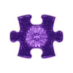 Strukturmatte Blumenfeld-mini mit harter Oberfläche in Violett