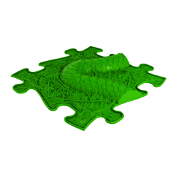 Strukturmatte Schlangenerweiterung in Grün - Windung