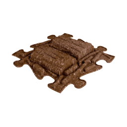 Strukturmatte Baumstamm ECO mit harter Oberfläche in Braun