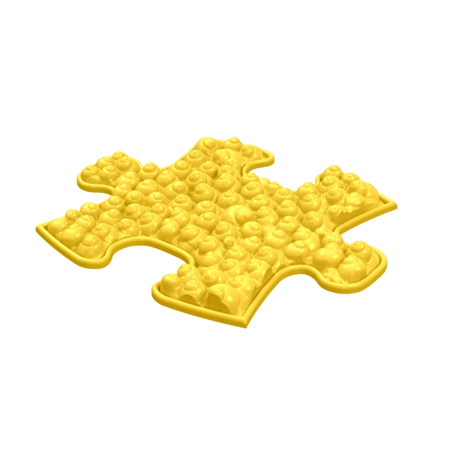 Strukturmatte Rapana Schnecke - mini mit weicher Oberfläche in Gelb