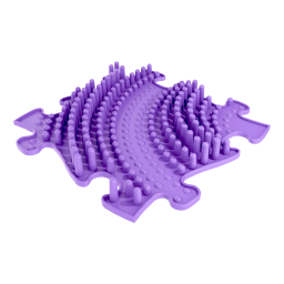 Strukturmatte Welle mit harter Oberfläche in Violett