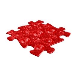 Strukturmatte Blumenfeld mit harter Oberfläche in Rot