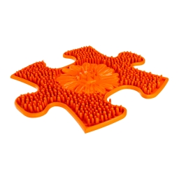 Strukturmatte Blumenfeld-mini mit weicher Oberfläche in Orange